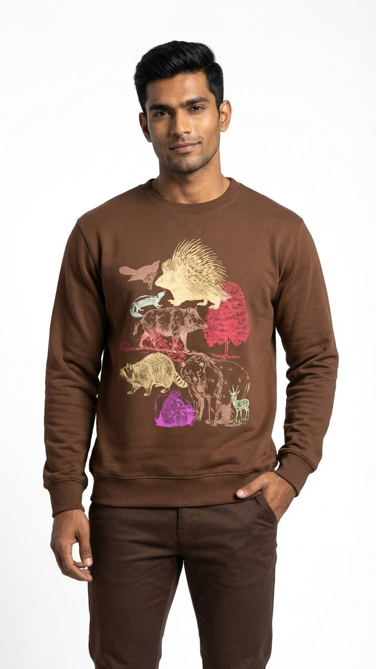Wildlife Graphic Sweatshirt