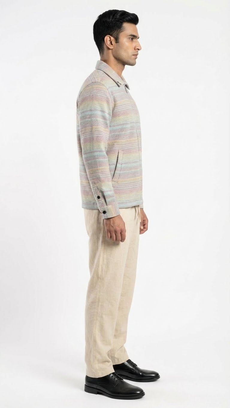 Multi-Shade Blanket Jacket