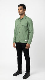 Pista Green Twill Jacket