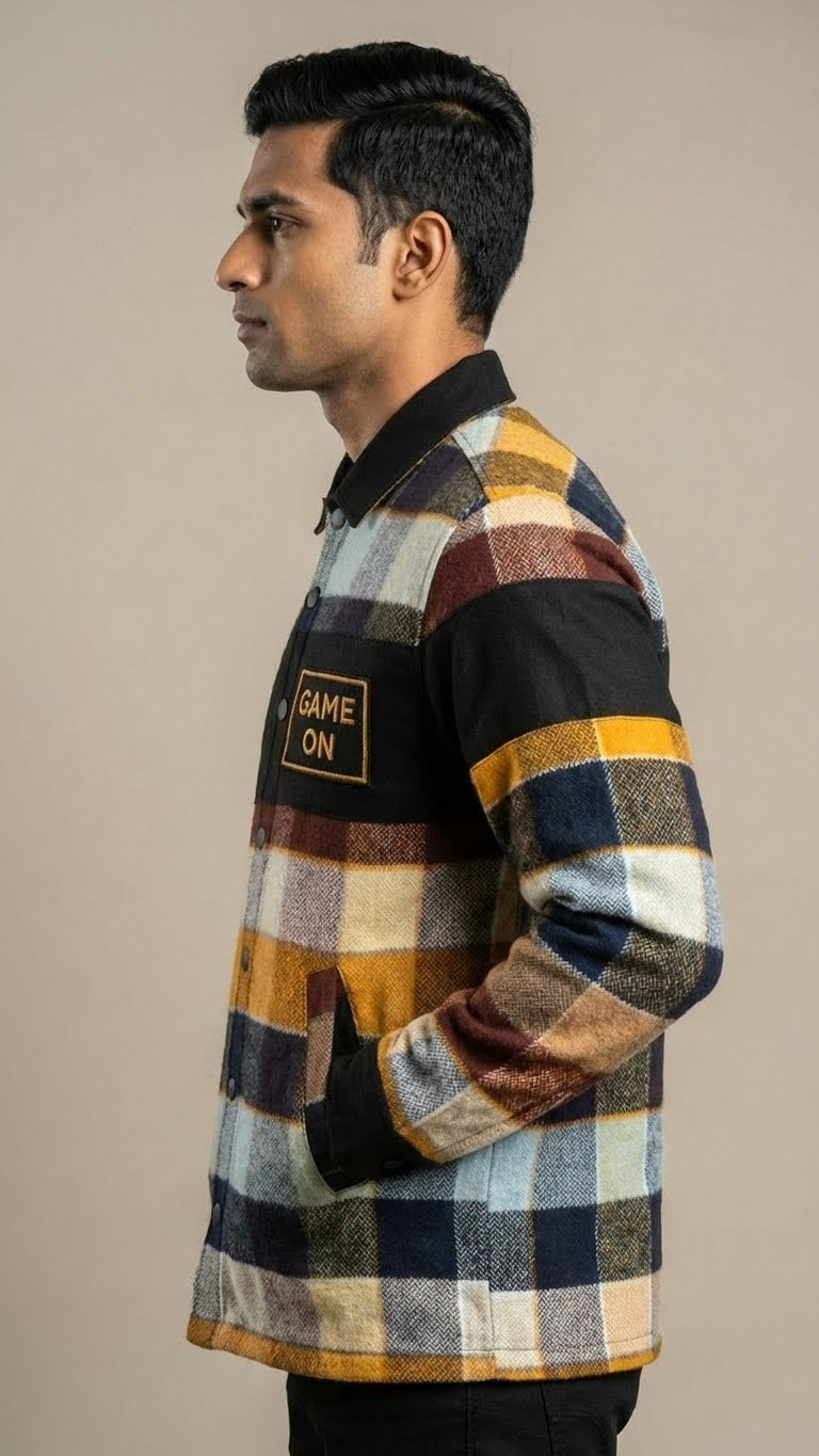 Orange Multi Check Jacket
