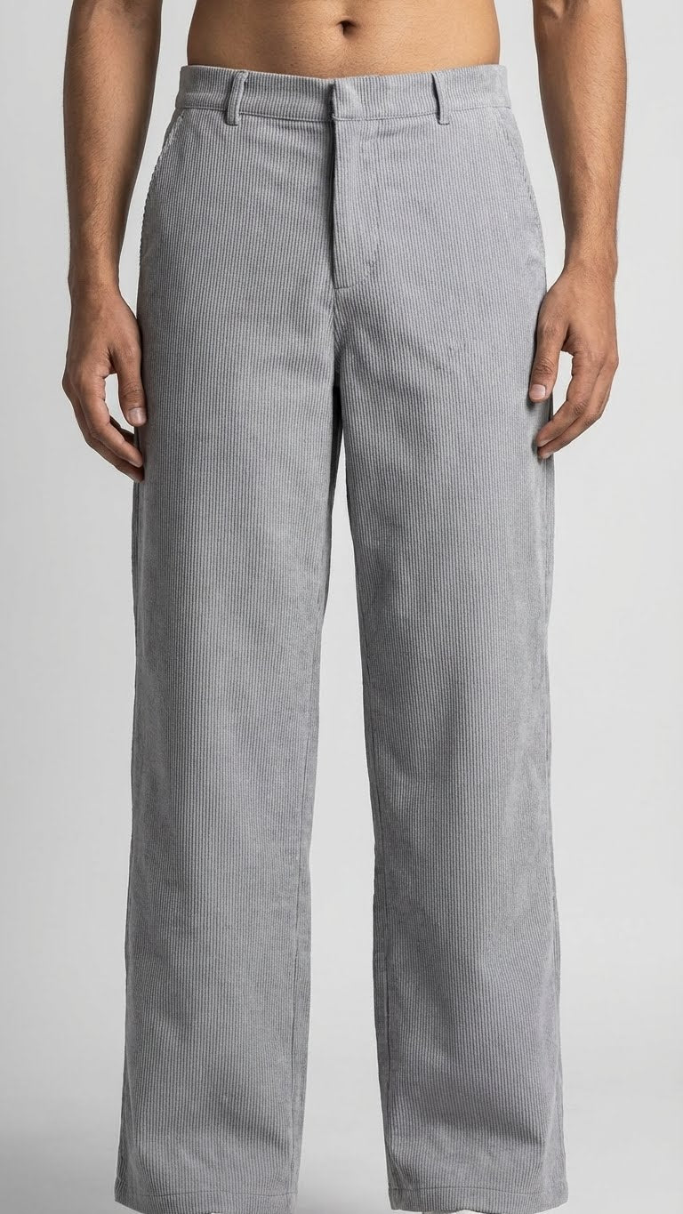 Grey Corduroy Pant