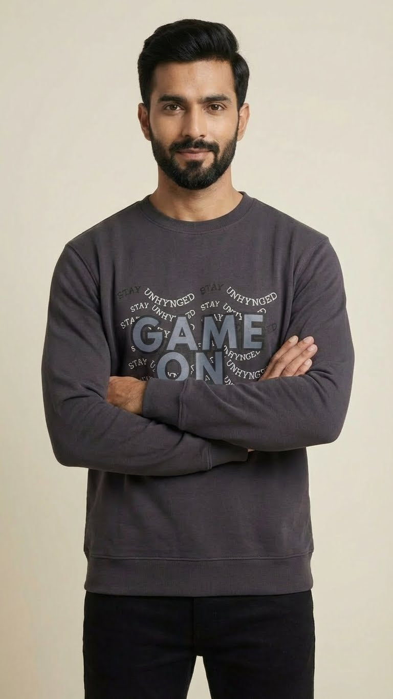 D-Grey GAME ON Sweatshirt