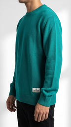 Seafoam Green Merino Wool Pullover for Men