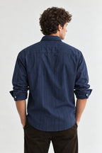 Ubhra Midnight Textured Cotton Shirt