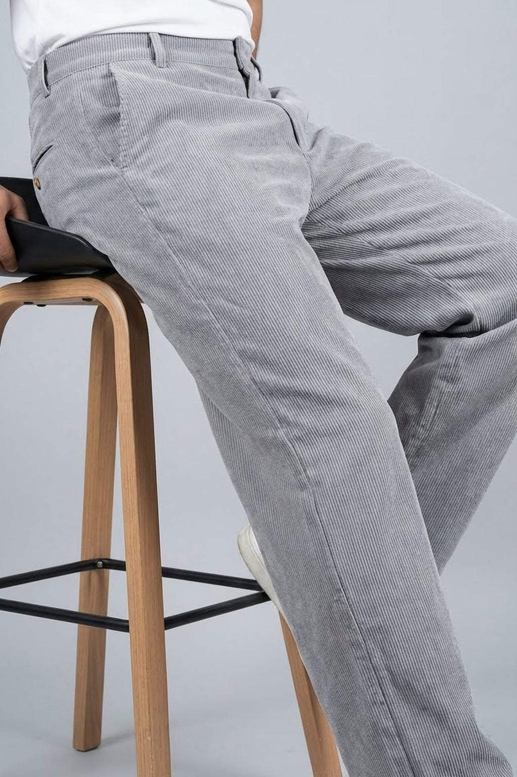 Grey Corduroy Pant